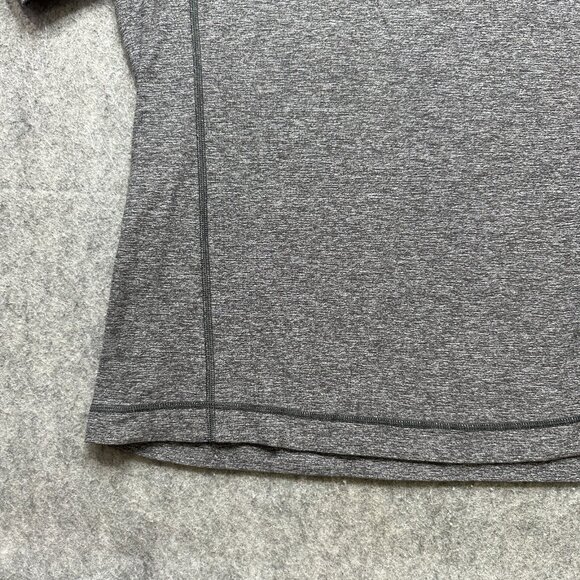 Lululemon Surge 1/2 Zip Pullover Men L Gray Solid Long Sleeve b157 - Picture 4 of 14